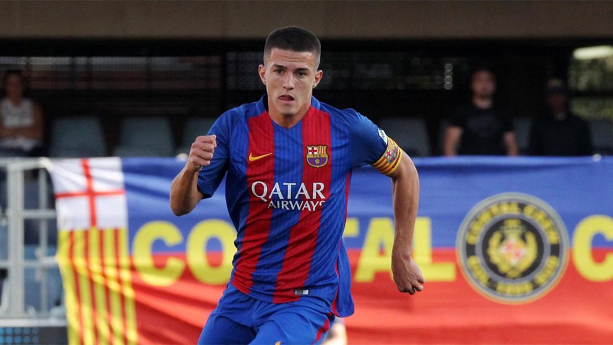 Sergi Palencia, en el Barça B