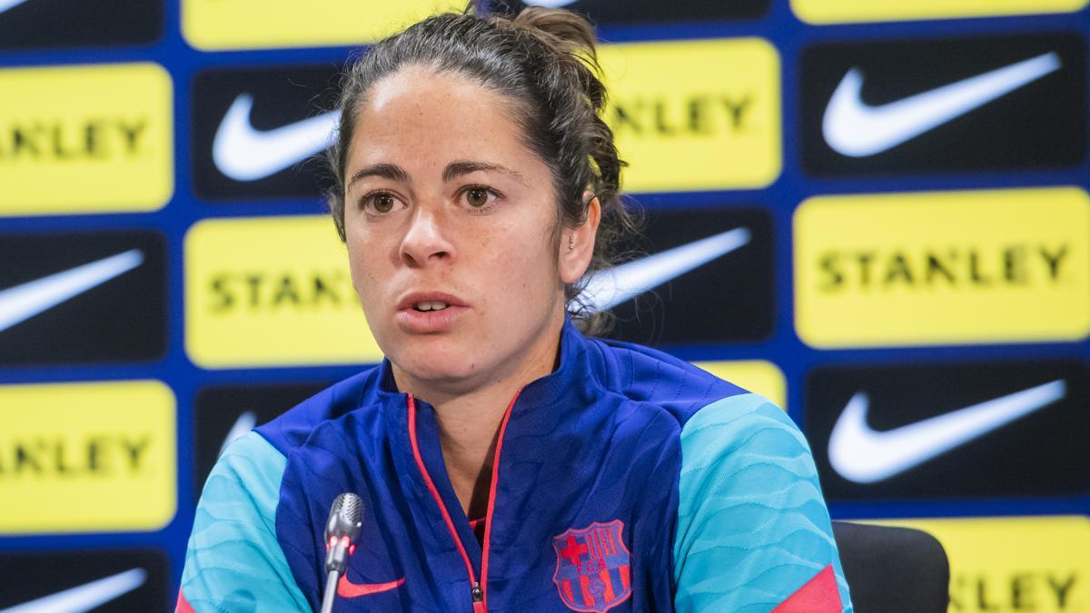 Marta Torrejón, en rueda de prensa