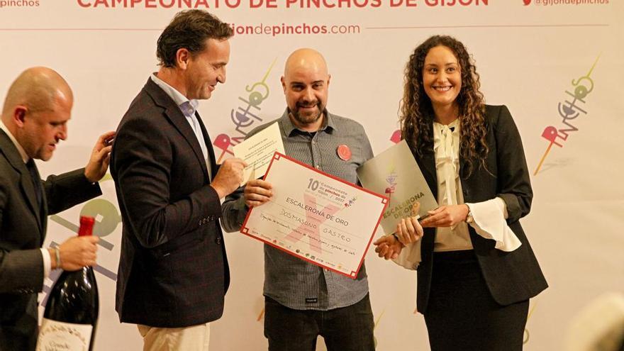 El &quot;Dosmasuno Gastro&quot;, vencedor del Campeonato de pinchos de Gijón