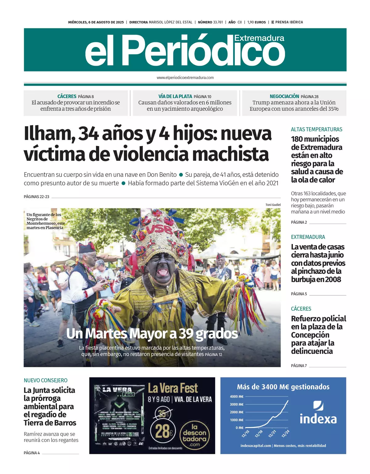 Consulta la portada correspondiente al día 6 de agosto de 2025