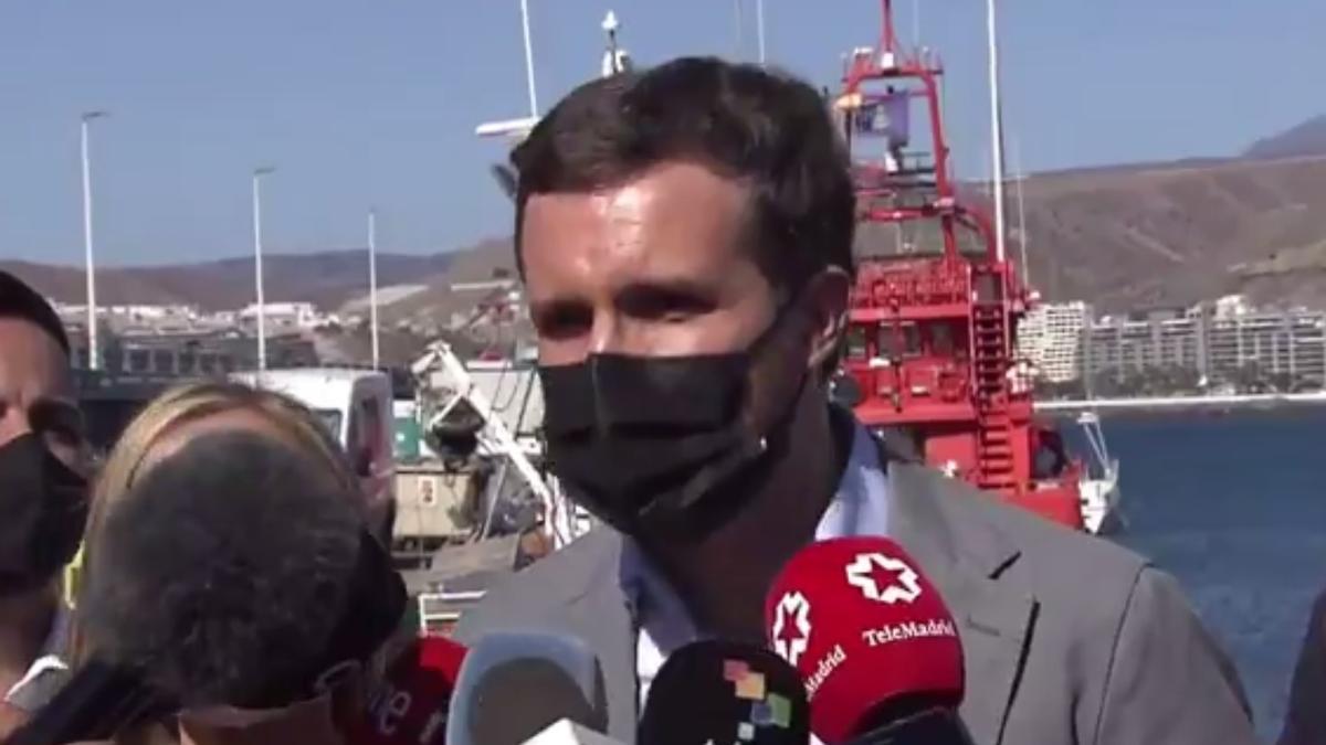 Casado: "Sánchez no puede pretender que Canarias sea la Lampedusa y Lesbos de España"