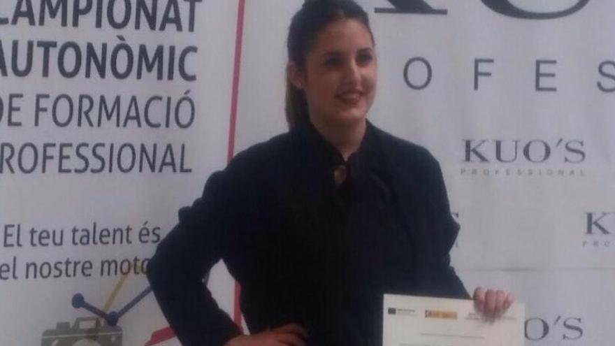 Karen Rey, del IES El Pla de Alicante, ganó el año pasado y logró el oro nacional