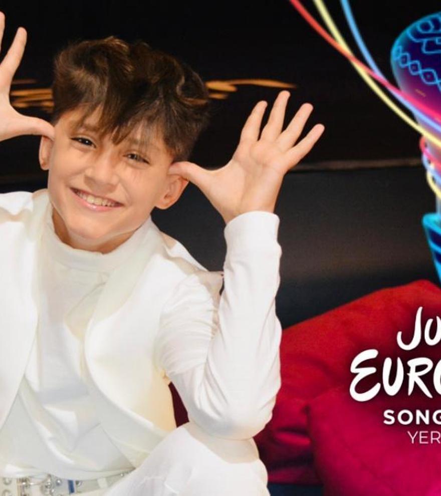 Así ha sido el primer ensayo de Carlos Higes sobre el escenario de Eurovisión Junior 2022