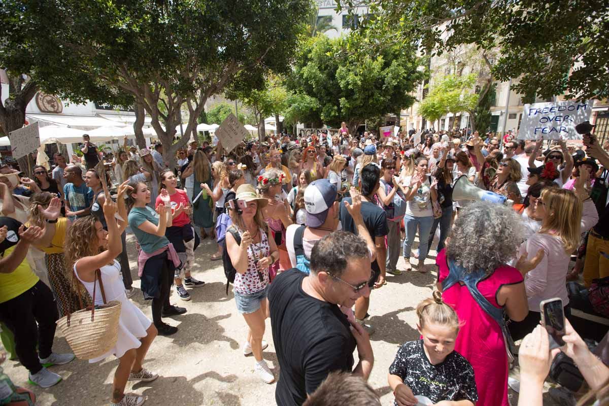 Manifestación Ibiza Respira en Ibiza