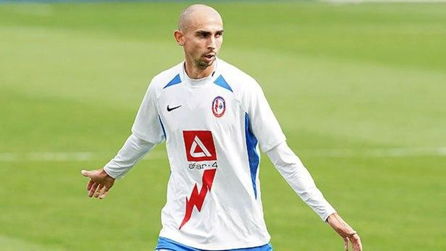 Gorka Iturraspe durante su etapa en el Rayo Majadahonda.