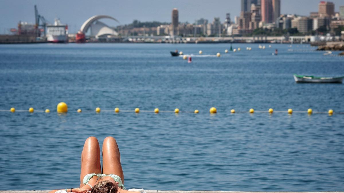Ola de calor en Tenerife.