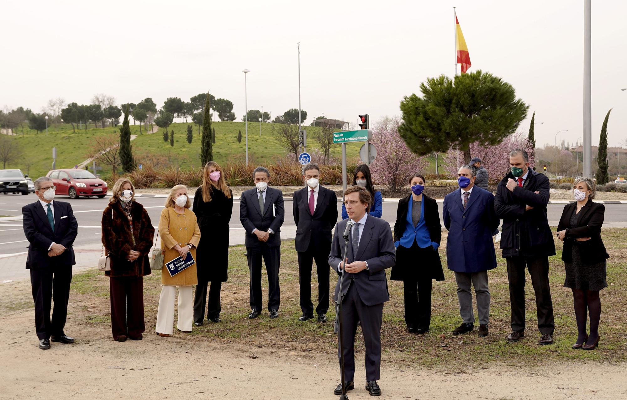 Homenaje en Madrid a Torcuato Fernández-Miranda con la concesión de una plaza en Fuencarral