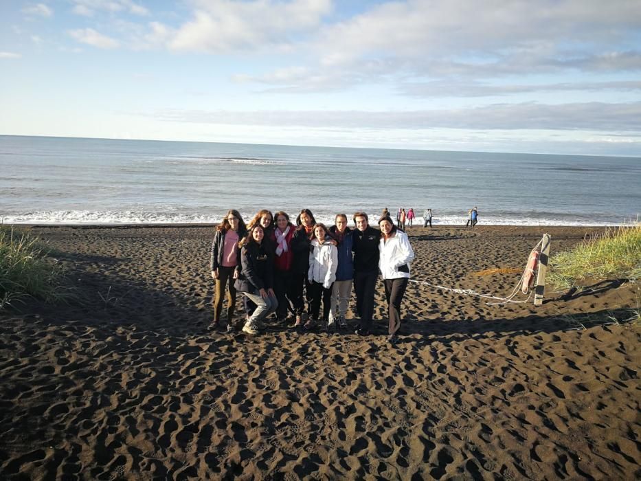 Alumnos alcoyanos en Islandia