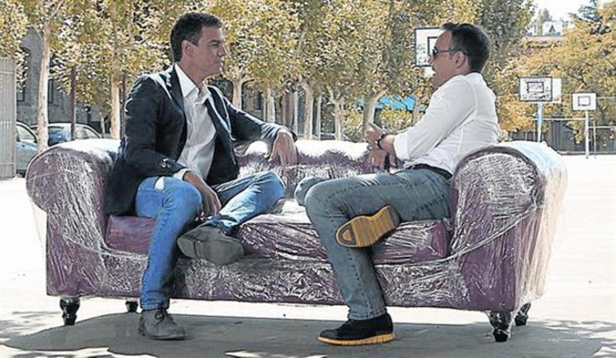 El popular comunicador entrevista aquesta nit el nou líder socialista, Pedro Sánchez, i també Sabina. El popular comunicador entrevista aquesta nit el nou líder socialista, Pedro Sánchez, i també Sabina.