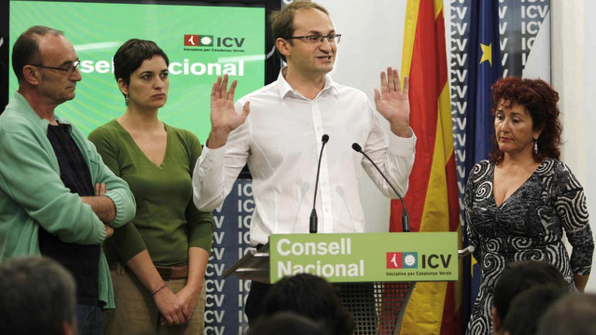 El candidato de ICV-EUiA a la presidencia de la Generalitat, Joan Herrera