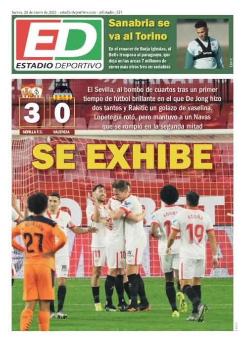 Portada ESTADIO DEPORTIVO jueves 28 enero 2021