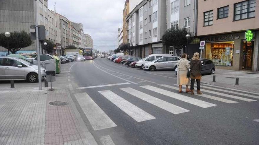 Tramo de la travesía de Meicende competencia de la Xunta.