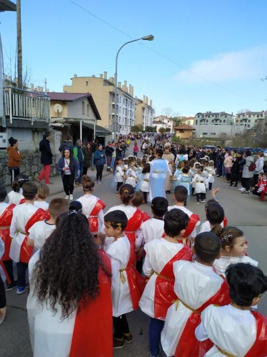 Antroxu del colegio Valdellera de Posada de Llanes