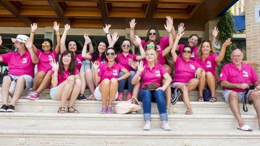 Los asistentes durante la convivencia en Torrevieja.