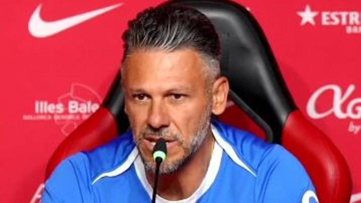 Demichelis en sala de prensa