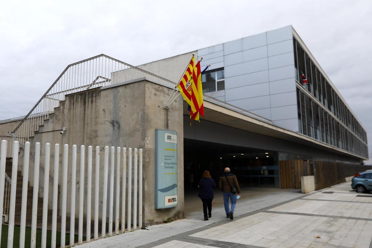 La fachada de la residencia de mayores Elías Martínez, en el zaragozano barrio de Torrero, se financió con una de las herencias más cuantiosas recibidas.