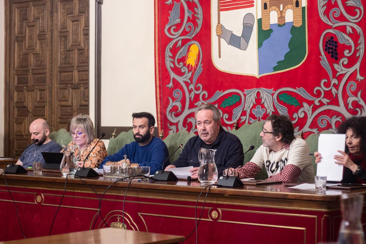 Un instante del pleno en el Ayuntamiento de Zamora