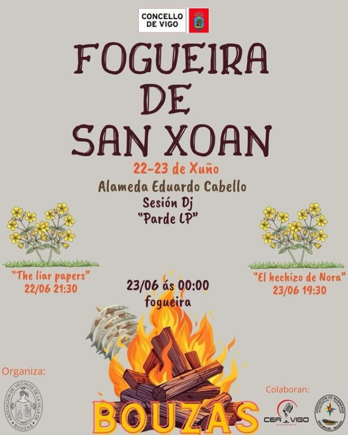 Programas de la fiesta de San Juan en Vigo: Bouzas
