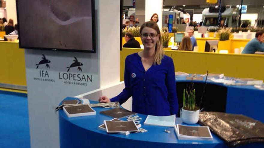 Estand de Lopesan en la feria internacional de Bruselas.