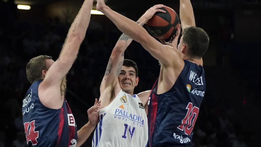 El Madrid, primer finalista de la Liga Endesa tras sentenciar al Baskonia