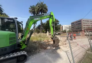 En marcha las obras del nuevo bar del parque del Lauredal