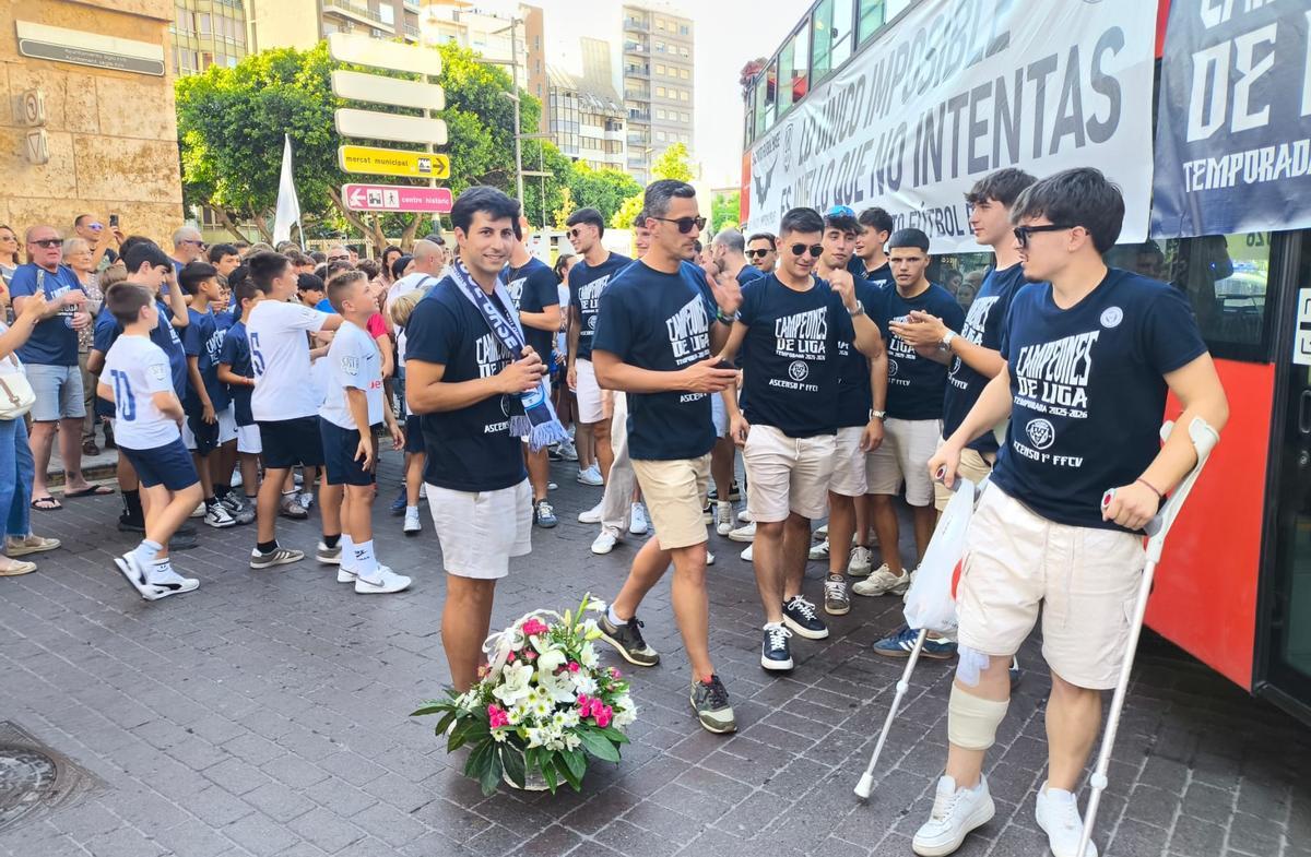 Celebración del Sagunto FB por el ascenso Celebración del Sagunto FB por el ascenso