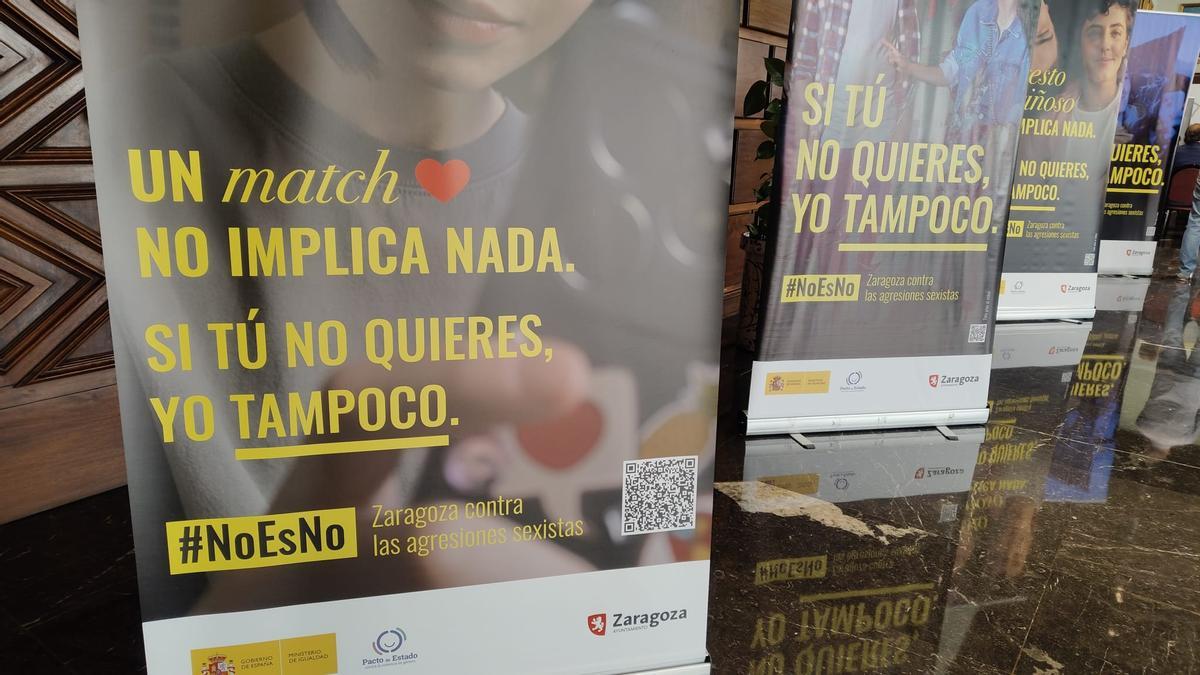 Campaña 'No es no' del Ayuntamiento de Zaragoza para las Fiestas del Pilar 2025
