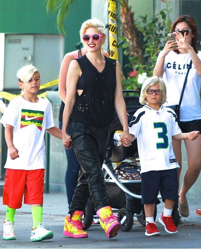 Gwen Stefani, con sus chicos