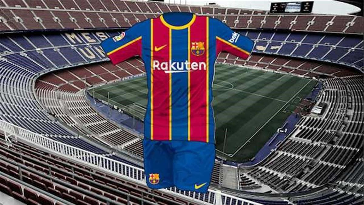 El diseño de la próxima camiseta del Barça, según 'Sport'.