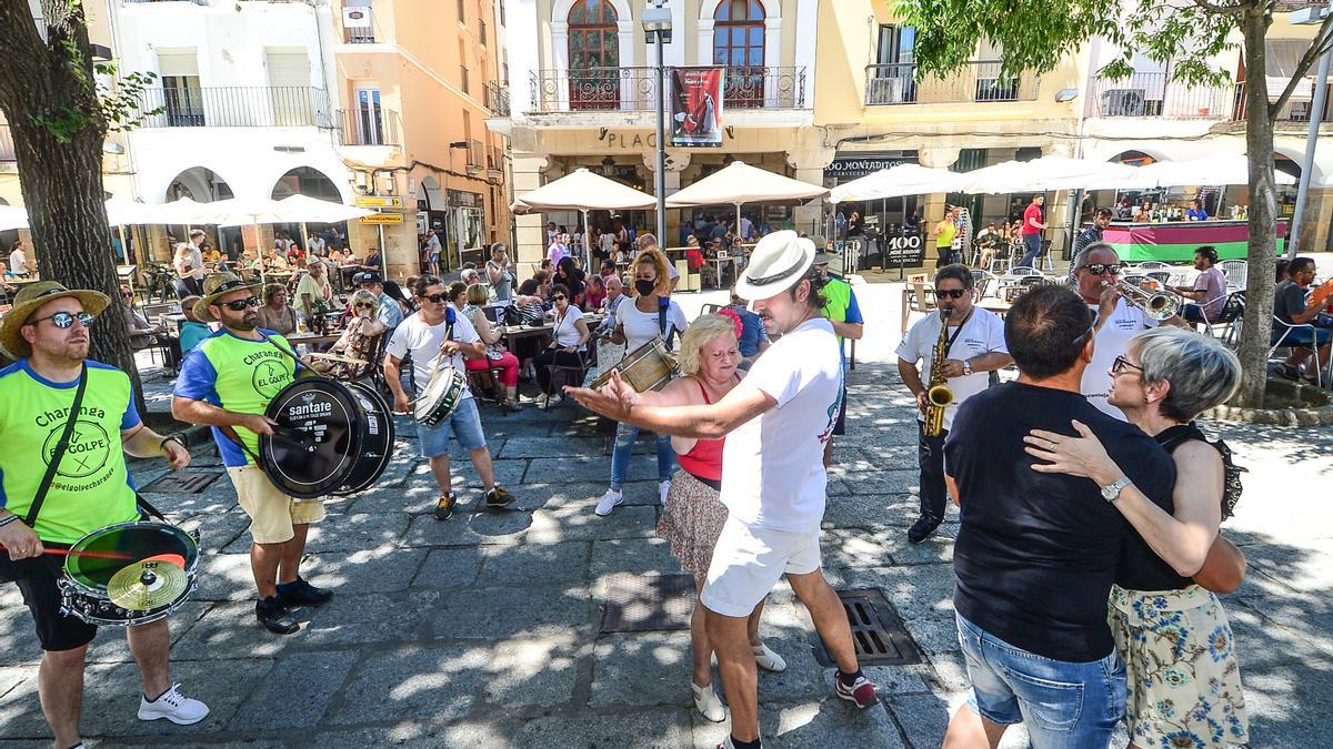 Charanga durante la feria de Plasencia 2022.