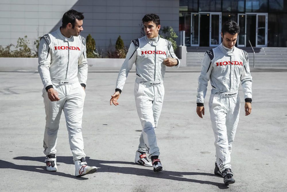 Marc Márquez, Dani Pedrosa y Toni Bou en el Jarama