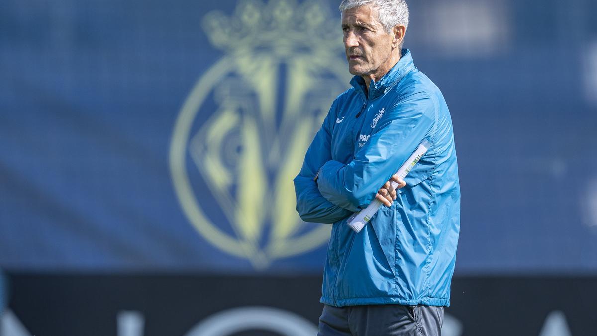 Quique Setién, entrenador del Villarreal CF.
