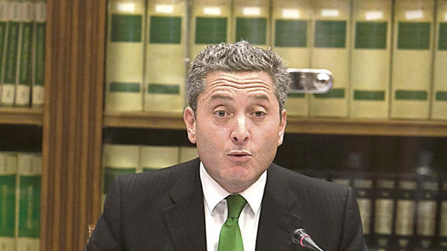Guillermo García durante una comparecencia parlamentaria en noviembre del pasado año.