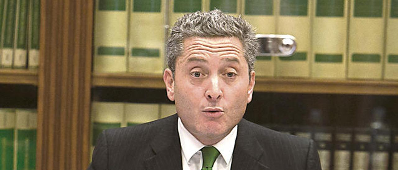 Guillermo García durante una comparecencia parlamentaria en noviembre del pasado año.