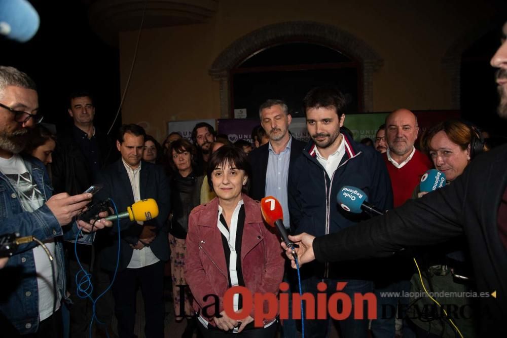 Noche electoral en la sede de Unidas Podemos