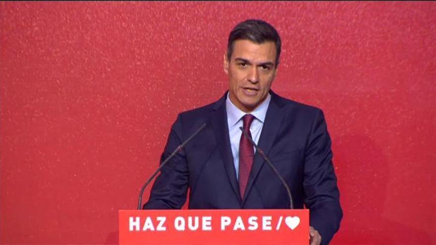 Sánchez pide un "esfuerzo extraordinario de movilización" para el 28A