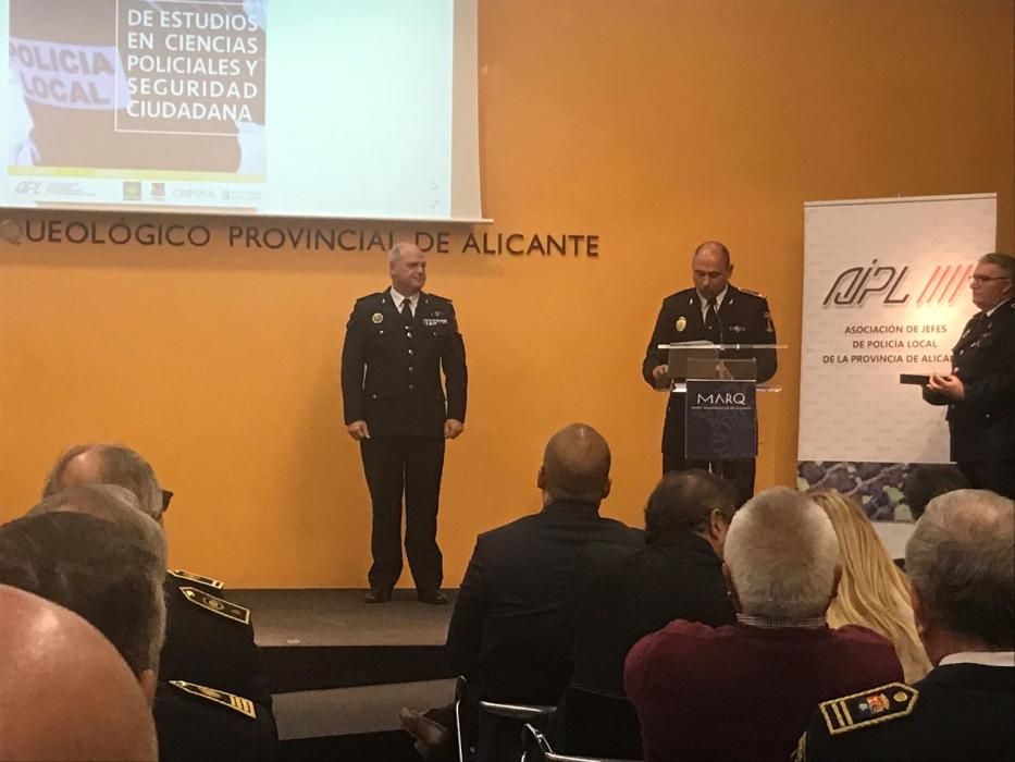 Un momento del acto de la Asociación de Jefes de Policía Local.