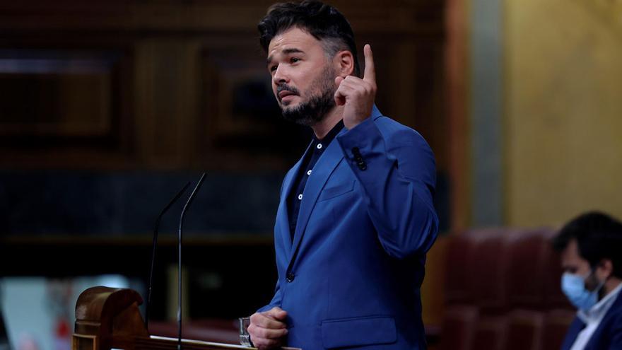 Rufián ante el "no" de Sánchez al referéndum: "Negó los indultos, denos tiempo"