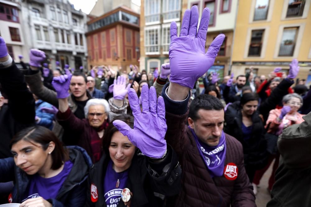 Manifestación feminista en Oviedo