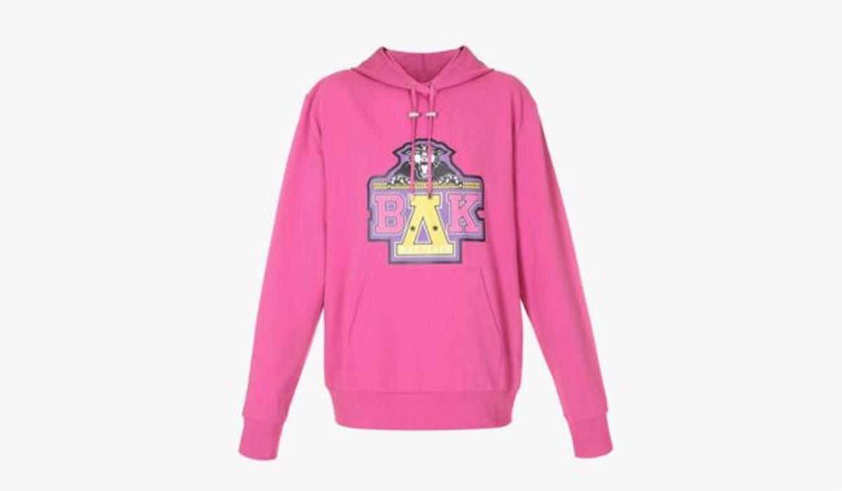 Sudadera con capucha fucsia de Balmain x Beyoncé