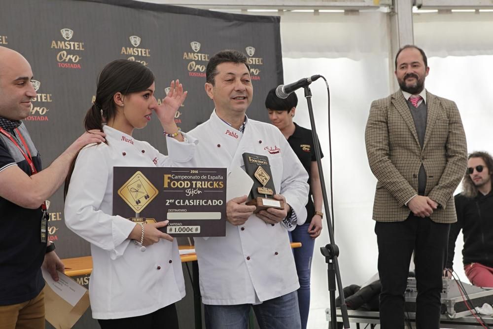 Entrega de premios del Campeonato de España de Food Trucks en Gijón