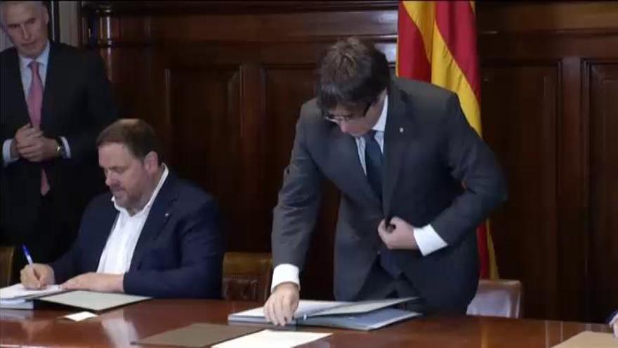 La Fiscalía se querella contra Puigdemont y todo el Govern