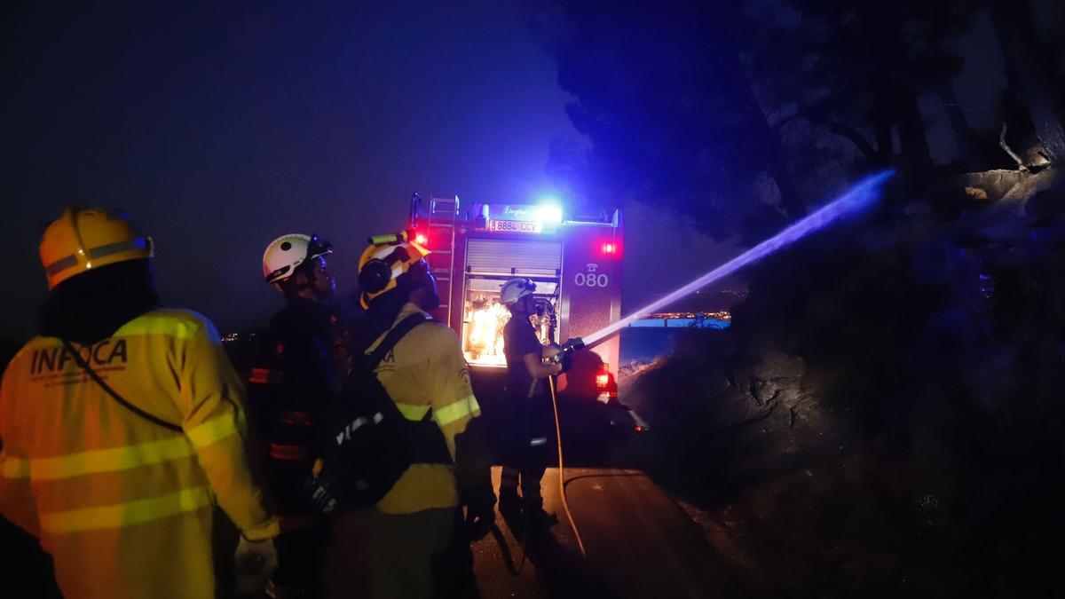 Así ha quedado la "zona cero" del incendio forestal en la sierra de Córdoba