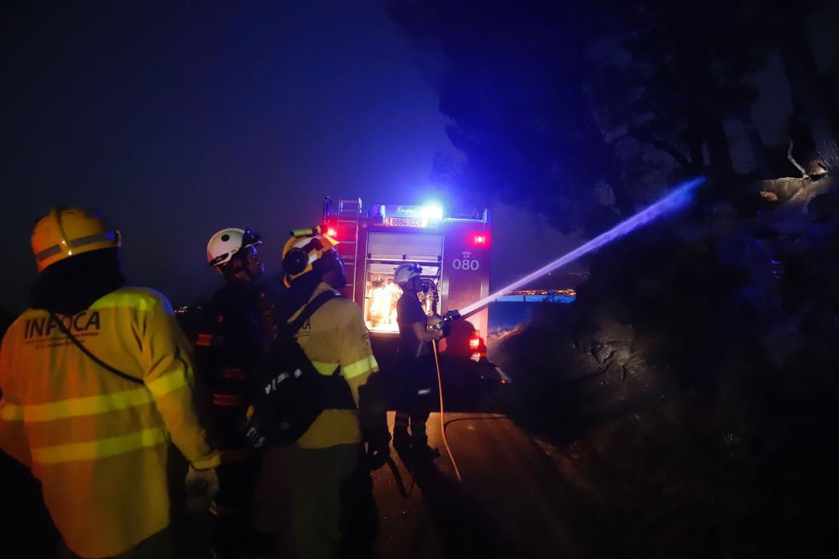 Así ha quedado la "zona cero" del incendio forestal en la sierra de Córdoba