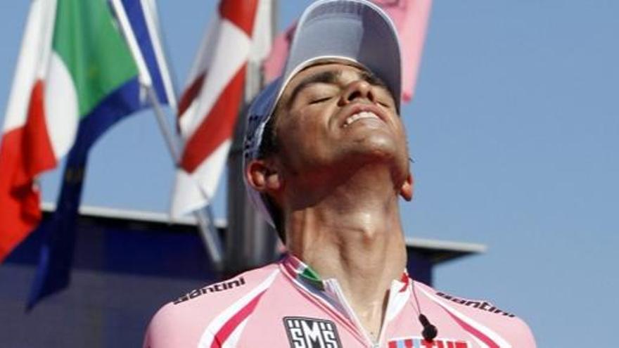 Contador, feliz en Milán.