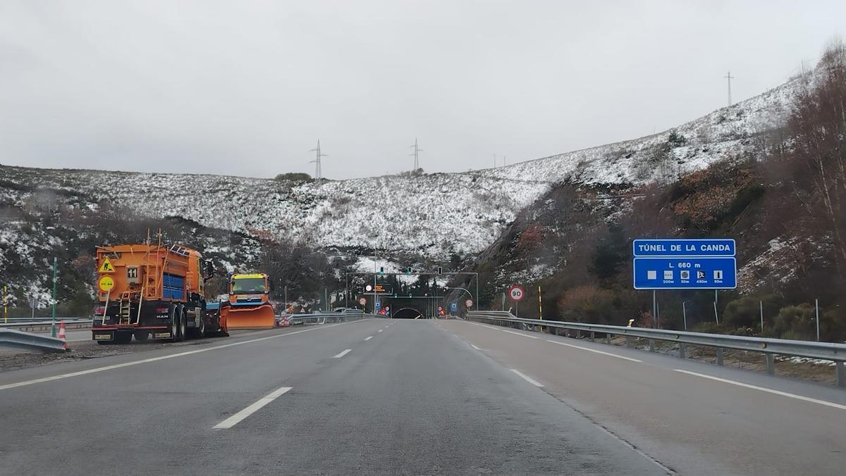 Nieve este viernes en La Canda