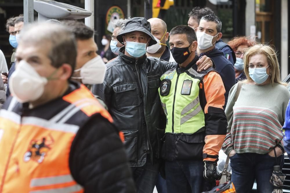 Funeral en Gijón por el motorista Vicente Navarro