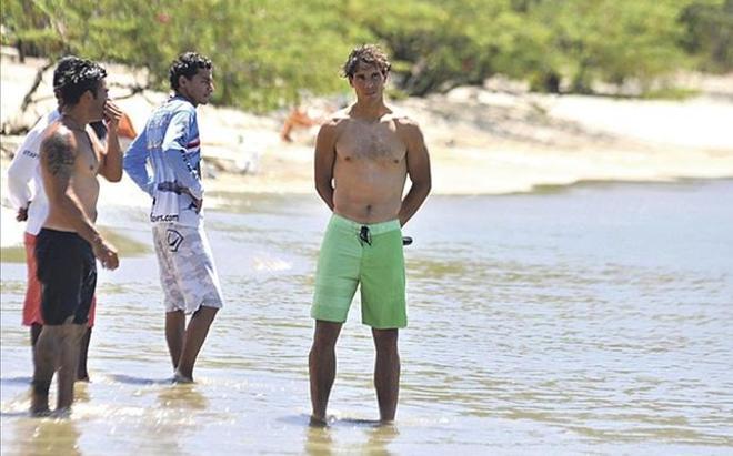 Rafa Nadal pasa unos días de descanso en Costa Rica