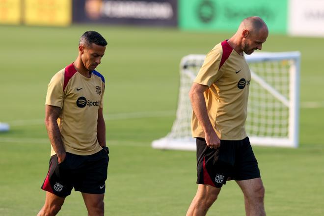 Así ha sido el entrenamiento del Barça en la Base Naval de la Marina de Annapolis para preparar el clásico