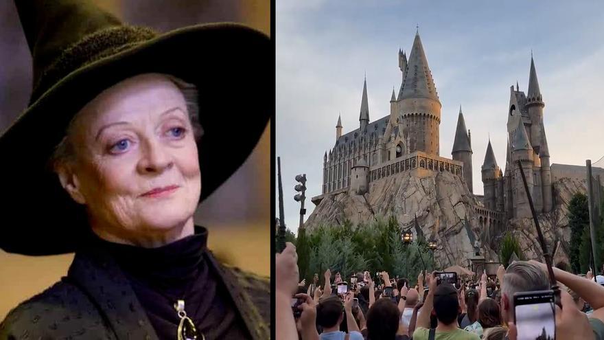Así fue el bonito homenaje de los fans de Harry Potter a Maggie Smith